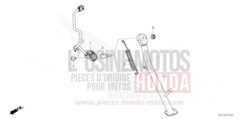 BEQUILLE LATERALE XL750P de 2023